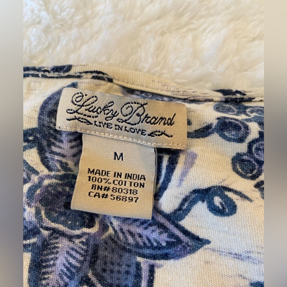 Lucky Brand Navy and Cream Floral Dress - Picture 2 of 7